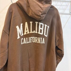 JOHN GALT Brandy Melville Brown Malibu Hoodie